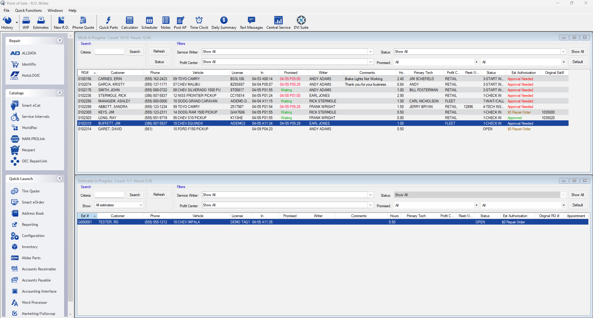 screenshot of R.O. Writer